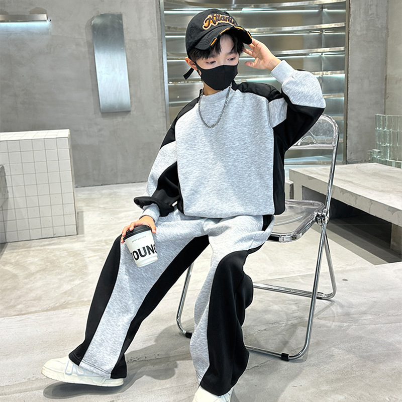 Teenager Boys Suit Autumn Spor - огляд і ціна Running Gear Kids