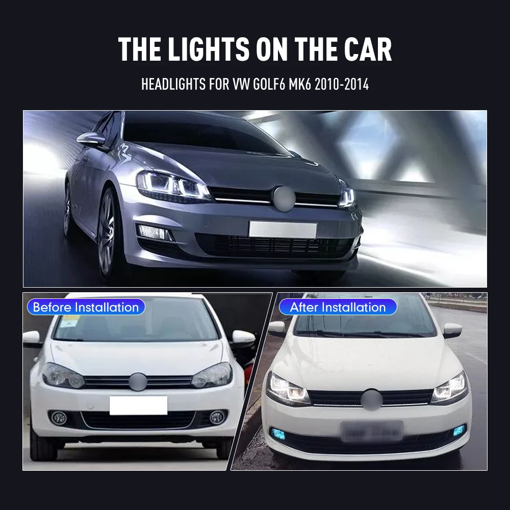 2PCs Car Styling Head Lamp for - огляд і ціна Running Headlamp